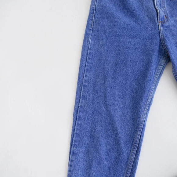 Vintage 80s Guess Jeans Blue High Waisted Straight Leg Mom Jeans 28 - Picture 7 of 14
